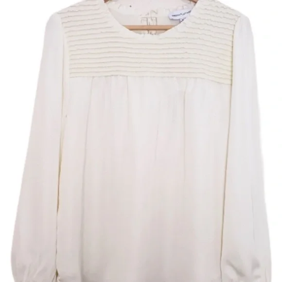 NWT GIBSON LATIMER CREAM/IVORY LONG SLEEVE BLOUSE Sz XL - Picture 9 of 11